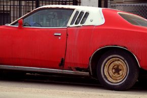 Car with rust damage