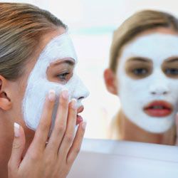It's a good idea to put a protective barrier on your lips before applying masks or medications to your face.