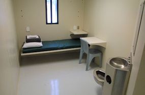 A cell at the Maine State Prison in Warren, Maine.