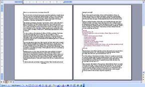Microsoft Word allows users to create and edit documents.