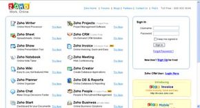 Zoho productivity software