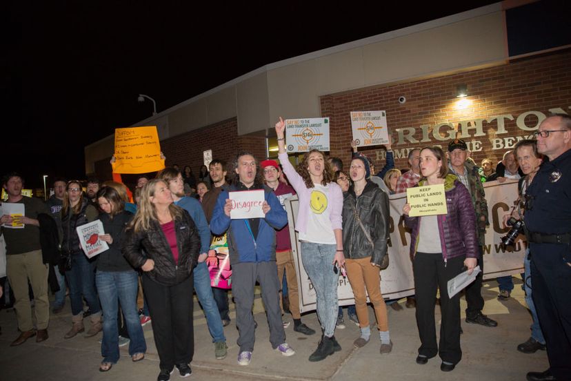 protesters in utah