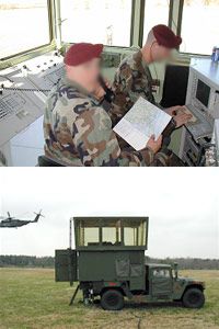 The mobile air traffic control unit allows Army personnel to deploy ATC towers to remote airstrips.