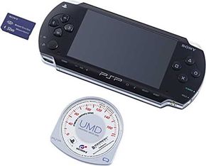 PSP, Sony Memory Stick Duo and UMD optical disc