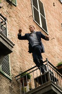 Daniel Craig leaps across a fire escape in “Quantum of Solace.”