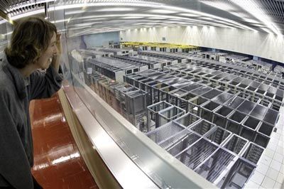 Large Hadron Collider server array