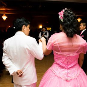 By tradition, a quince girl must have an escort.