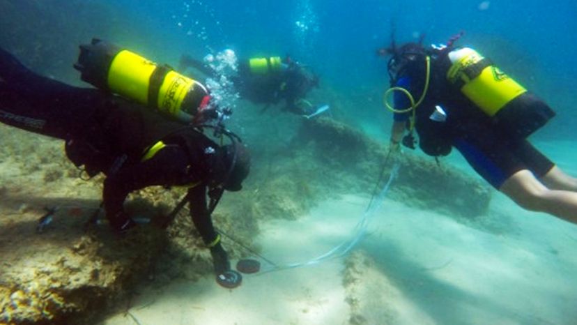 underwater Roman ruins