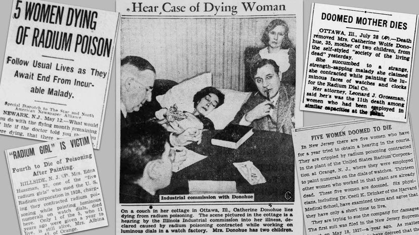 News coverage of Radium Girls