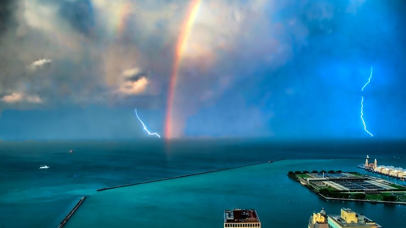 Rainbow Lightning': One of Mother Nature's Rare Shows