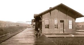 Railroad stations were often the outposts of civilization. For isolated people, the station meant contact with the rest of the country by telegraph, and trains meant the freedom to come and go-even if it was a long wait.