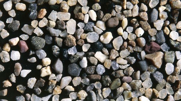 Sands grains are composed by minerals.
