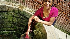 public water well, Nepal