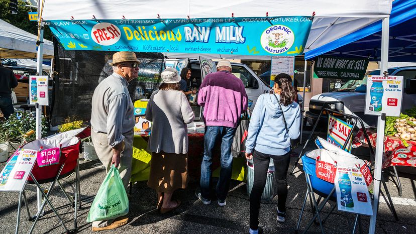 raw milk stand