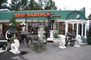 The exterior of Red Baron's Antiques