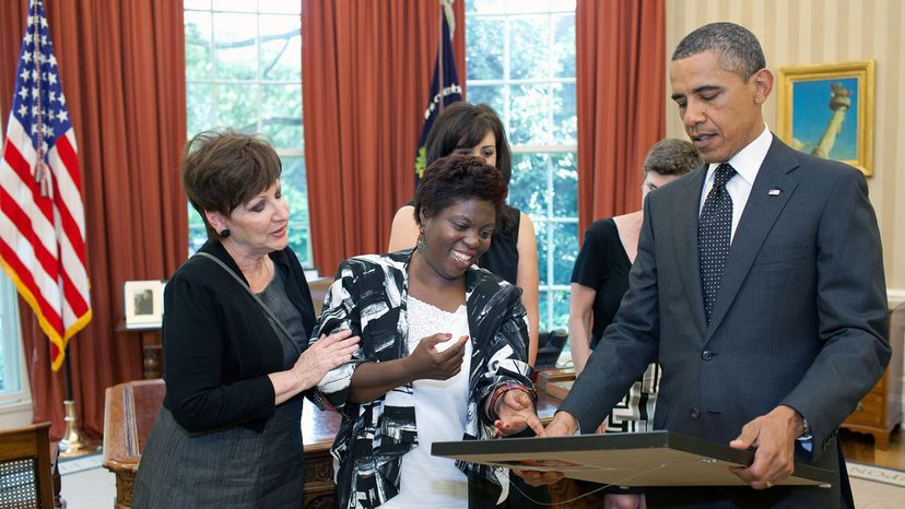 Lois Curtis and Barack Obama