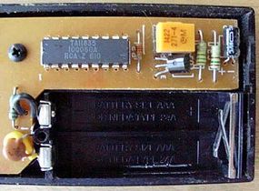 Inside a TV Remote Control