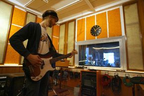 Rock music recording sessions are often more loosely organized than other sessions.
