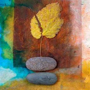 Let Mother Nature inspire you -- create a collage using natural items such as leaves, stones and twigs.