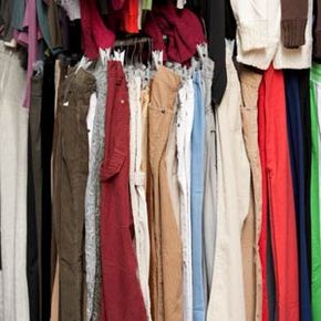 Too many pants crowding your closet? You could recycle them to make decorative pillows or a fun bag.