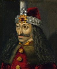 A painting of Vlad (Dracula) Tepes, the 15th-century prince who inspired Bram Stoker's fictional vampire