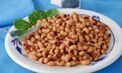 This Southern dish has its base in black-eyed peas, a sign of good luck for the coming new year.