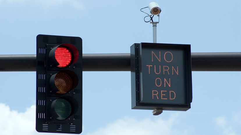 not stopping at red light fine