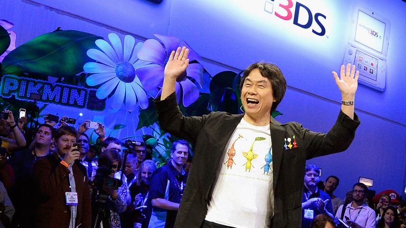 Shigeru Miyamoto with his most enduring creation: Mario - CHM Revolution