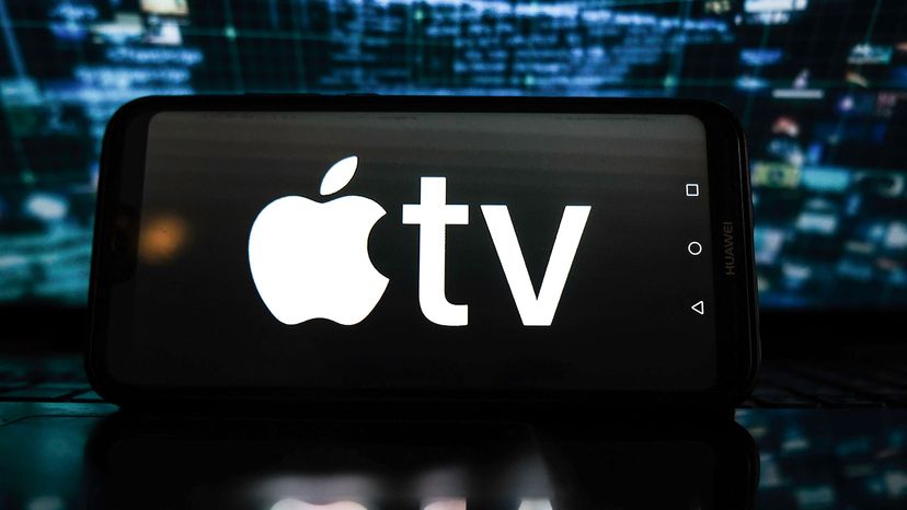 Apple TV logo, smartphone