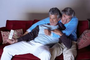 older men fighting over remote