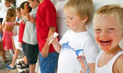 boy eating ice cream