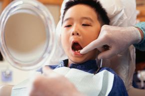 boy visiting dentist