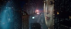 Flying car in \"Blade Runner\"