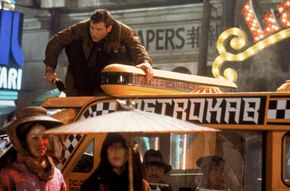 Harrison Ford as Rick Deckard in \"Blade Runner\"