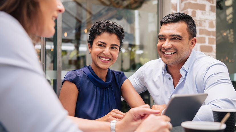 couple with financial planner