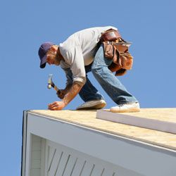 cardboard temporary roof repair