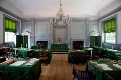 room where declaration of independence was signed