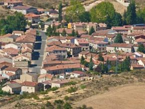 Spanish town in southern plains of the province of Burgos in Ribera del Duero.