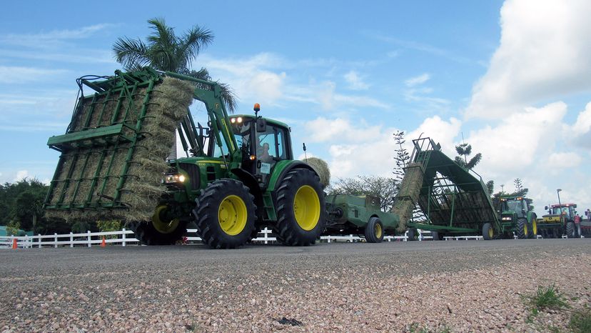 John Deere hay baler