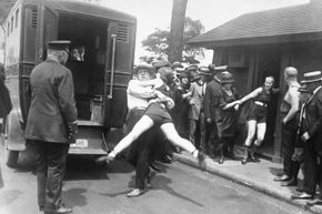 Back in 1922, women were arrested for defying a Chicago edict banning abbreviated bathing suits on beaches.