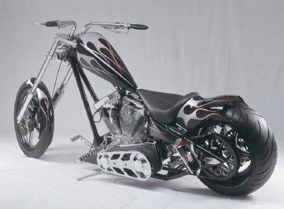 all black chopper motorcycle