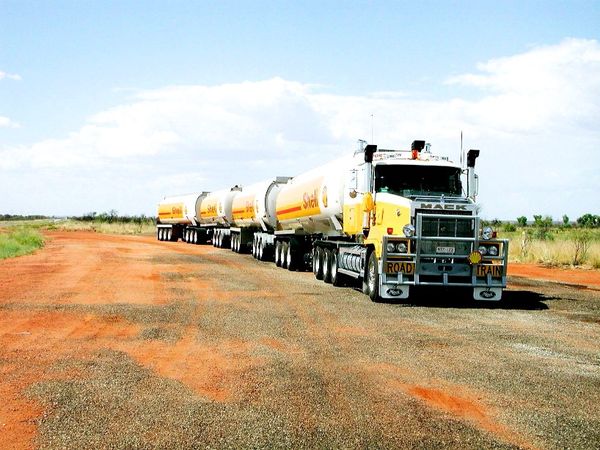 Australian Outback road trains can reach lengths of up to 175 feet (53.5 meters) -- or even longer, if they're driven on private roads.