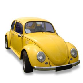 yellow Volkswagon beetle