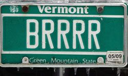 Vermont license plate