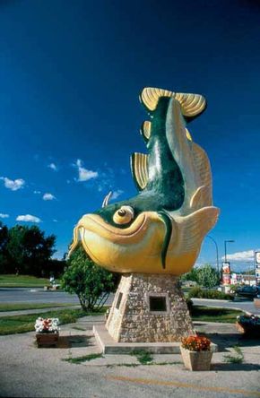 Chuck the Channel Cat Statue can be found in Selkirk, Manitoba, which is also known as the &quot;Catfish Capital.&quot;