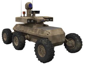 The proposed MULE Unmanned Ground Vehicle will be able to carry weapons like missile launchers or machine guns.