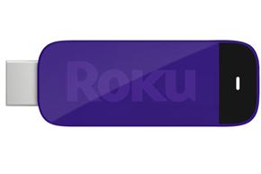The Roku Streaming Stick is the size of an average USB thumb drive.