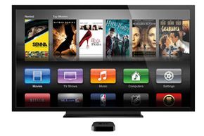Apple TV is one of Roku's competitors, but as of March 2014, they don't offer a product comparable in size to the Roku Streaming Stick.