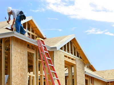 New homes in need of roofs.