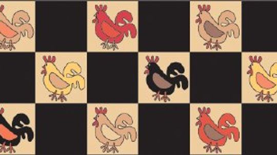 Rooster Quilted Table Runner Pattern